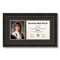 ArtToFrames 8x10 inch Diploma Frame with 6" x 8" Inch Image Opening - Framed with Black and Gold Mats, Comes with Regular Acrylic and Sawtooth Hanger for Wall Hanging (DT-8x10)